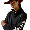 ARIAT LOGO SOFTSHELL BLACK/WHITE - LADIES JACKET  - 10079892