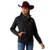 ARIAT LOGO SOFTSHELL BLACK/WHITE - LADIES JACKET  - 10079892