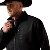 ARIAT CHEST LOGO SOFTSHELL BLACK/MEX - MENS JACKET  - 10079491
