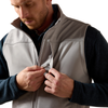 ARIAT VERNON SOFTSHELL EMBOSS GREY - MEN VESTS  - 10079430