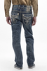 ROCK REVIVAL TRUETT STRAIGHT MEDIUM BLUE - MENS JEANS  - RP5753J200R