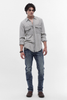 ROCK REVIVAL EGGPLANT STRAIGHT MEDIUM BLUE - MENS JEANS  - RP3500J217R