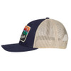 LAZY J RANCH WEAR NAVY & TAN 3.5" SUNRISE CACTUS - HATS CAP  - NVYTAN3MULTI