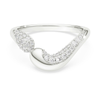 SWAROVSKI STERLING SILVER ROUND CUT OPEN - SWAROVSKI CLASSICA RING - 574258