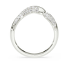 SWAROVSKI STERLING SILVER ROUND CUT OPEN - SWAROVSKI CLASSICA RING - 574258