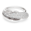SWAROVSKI COCKTAIL WHITE STERLING SILVR - SWAROVSKI CLASSICA RING - 574597