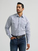 WRANGLER 20X COMPETITION NAVY PRINT - MENS SHIRT  - 112384656