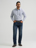 WRANGLER 20X COMPETITION NAVY PRINT - MENS SHIRT  - 112384656