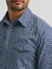 WRANGLER 20X COMPETITION BLUE PRINT - MENS SHIRT  - 112384657