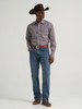 WRANGLER 20X COMPETITION GREY/PURPLE - MENS SHIRT  - 112384659