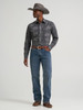 WRANGLER 20X COMPETITION GREY PRINT - MENS SHIRT  - 112384660