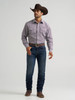 WRANGLER 20X COMPETITION PURPLE PRINT - MENS SHIRT  - 112384662