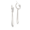 SWAROVSKI STERLING SILVER DROP & HOOP - SWAROVSKI CLASSICA EARRINGS - 5740455