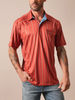 KIMES RANCH ZT Z-STRIPE BRICK RED - MENS POLO  - MPO0000009-RD012