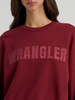 WRANGLER LOGO CABERNET CREW FLEECE - LADIES SWEATSHIRT  - 112384039