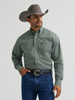 WRANGLER GEORGE STRAIT DARK GREEN PRINT - MENS SHIRT  - 112385369