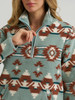 WRANGLER PUNCHY SHERPA 1/4 ZIP BLUE - LADIES SWEATSHIRT  - 112385461