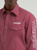 WRANGLER LOGO SNAP RED PRINT - MENS SHIRT  - 112385927