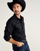 TECOVAS VINTAGE MIDNIGHT SNAP BLACK - MENS SHIRT  - M40138MID