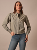 KIMES RANCH CECE PUFF SHOULDER MOSS GREEN - LADIES SHIRT  - WTO0000090-GN011