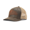ARIAT FLAG PATRIOT OILSKIN BROWN - HATS CAP  - A300012102