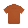 PONCHO  BURNT ORANGE TEXAS PERFORMANCE - MENS SHIRT WESTERN SNAPS - THE 1969
