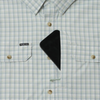 PONCHO  GREEN PLAID PERFORMANCE NYLON - MENS SHIRT ORIGINAL BUTTONS - THE AMBERJACK