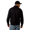 ARIAT 1/4 ZIP BLACK PULLOVER - MENS JACKET  - 10085374