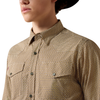 ARIAT WF RIP ANTIQUE GOLD GEO PRINT - MENS SHIRT  - 10080698