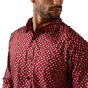ARIAT EVERYTHING BIKING RED PRINT - MENS SHIRT  - 10079807