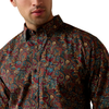 ARIAT CHOCOLATE PLUM MULTI PAISLEY - MENS SHIRT  - 10080728