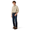 ARIAT LUTHER CREAM SCENIC PRINT - KIDS BOYS SHIRT - 10080718