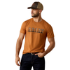 ARIAT PITTED LOGO ADOBE - MENS TEE  - 10080700