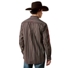 ARIAT TEAM EAN CHOCOLATE PLUM PRINT - MENS SHIRT  - 10080727