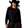 ARIAT ESSENTIAL CREW BLACK - LADIES SWEATSHIRT  - 10080692