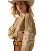 ARIAT JULIETTE KHAKI HEATHER - LADIES SWEATSHIRT  - 10080602