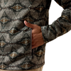 ARIAT CALDWELL 1/4 ZIP BLUE PRINT - MEN SWEATER  - 10081927