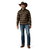 ARIAT CALDWELL 1/4 ZIP BROWN SERAPE - MEN SWEATER  - 10081928
