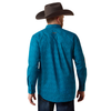 ARIAT TEAM DALE REAL TEAL ABSTRACT - MENS SHIRT  - 10080655