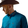 ARIAT TEAM DALE REAL TEAL ABSTRACT - MENS SHIRT  - 10080655