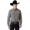 ARIAT PRO WILLIS FITTED BLACK PLAID - MENS SHIRT  - 10080669