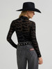 WRANGLER SHEER MOCK NECK BLACK SPUR - LADIES SWEATSHIRT  - 112385967