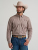 WRANGLER CODY JOHNSON BROWN NAVY - MENS SHIRT  - 112385465