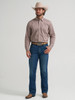 WRANGLER CODY JOHNSON BROWN NAVY - MENS SHIRT  - 112385465