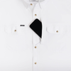 PONCHO  WHITE PERFORMANCE NYLON - MENS SHIRT ORIGINAL BUTTONS - THE ICEMAN