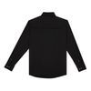 PONCHO  BLACK PERFORMANCE NYLON - MENS SHIRT ORIGINAL BUTTONS - THE BLACK SMOKE