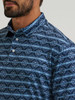 WRANGLER ATG X PERFORMANCE INDIGO PRINT - MENS POLO  - 112382433