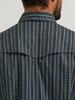 WRANGLER DARK SAPPHIRE DIAMOND STRIPE - MENS SHIRT  - 112384280