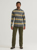 WRANGLER ATG X TURBULENCE STRIPE - MENS SHIRT  - 112384243