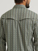 WRANGLER DARK FOREST DIMOND STRIPE - MENS SHIRT  - 112384279